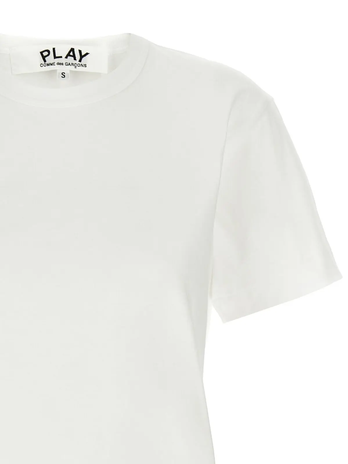 Футболка Comme Des Garçons Play Heart Patch Біла 3 'Heart Patch' T-shirt Woman COMME DES GARÇONS PLAY White
