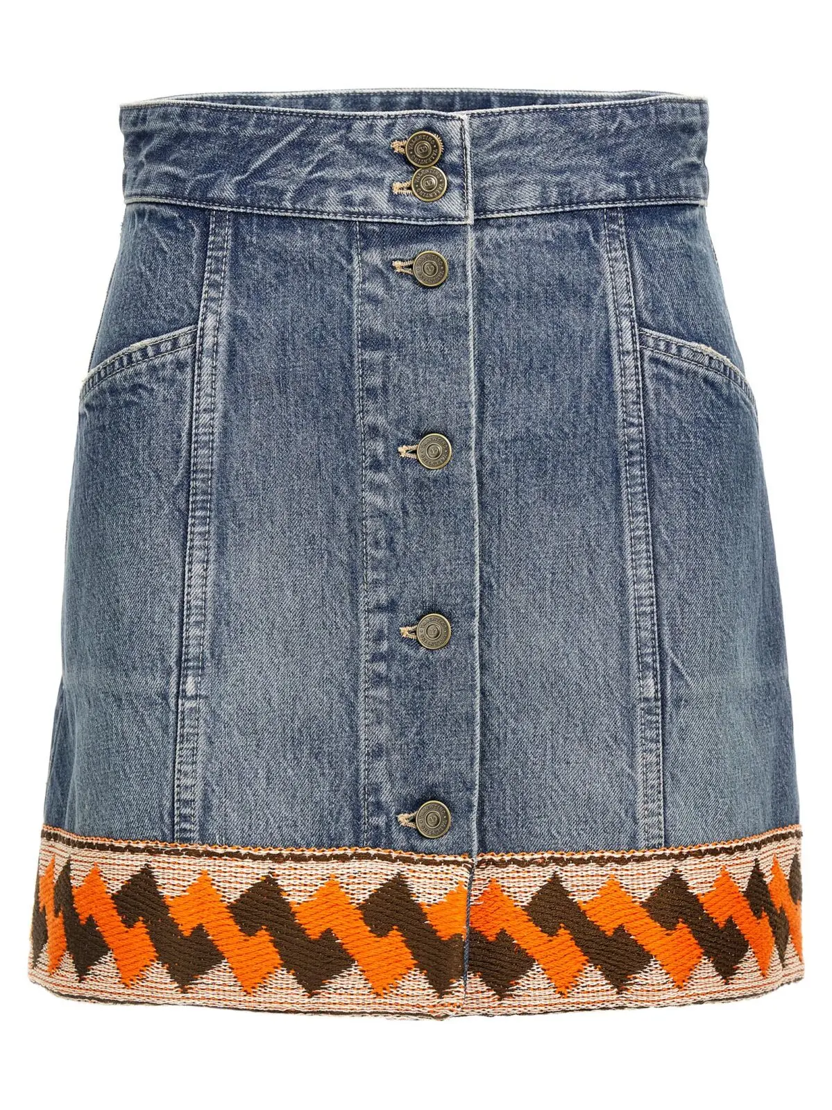 Спідниця Valentino Garavani Trimming Багатокольорова 1 Valentino Garavani trimming skirt VALENTINO GARAVANI Multicolor