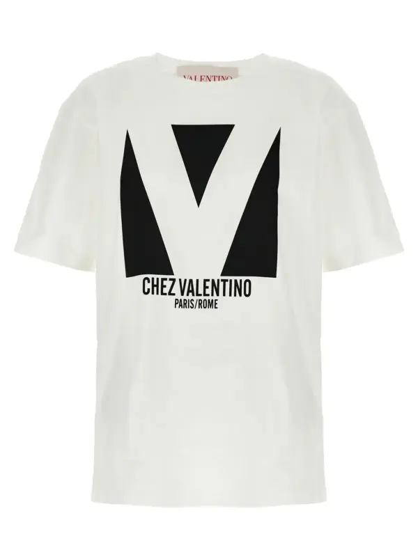 Valentino Garavani 'Chez Valentino' T-shirt VALENTINO GARAVANI White