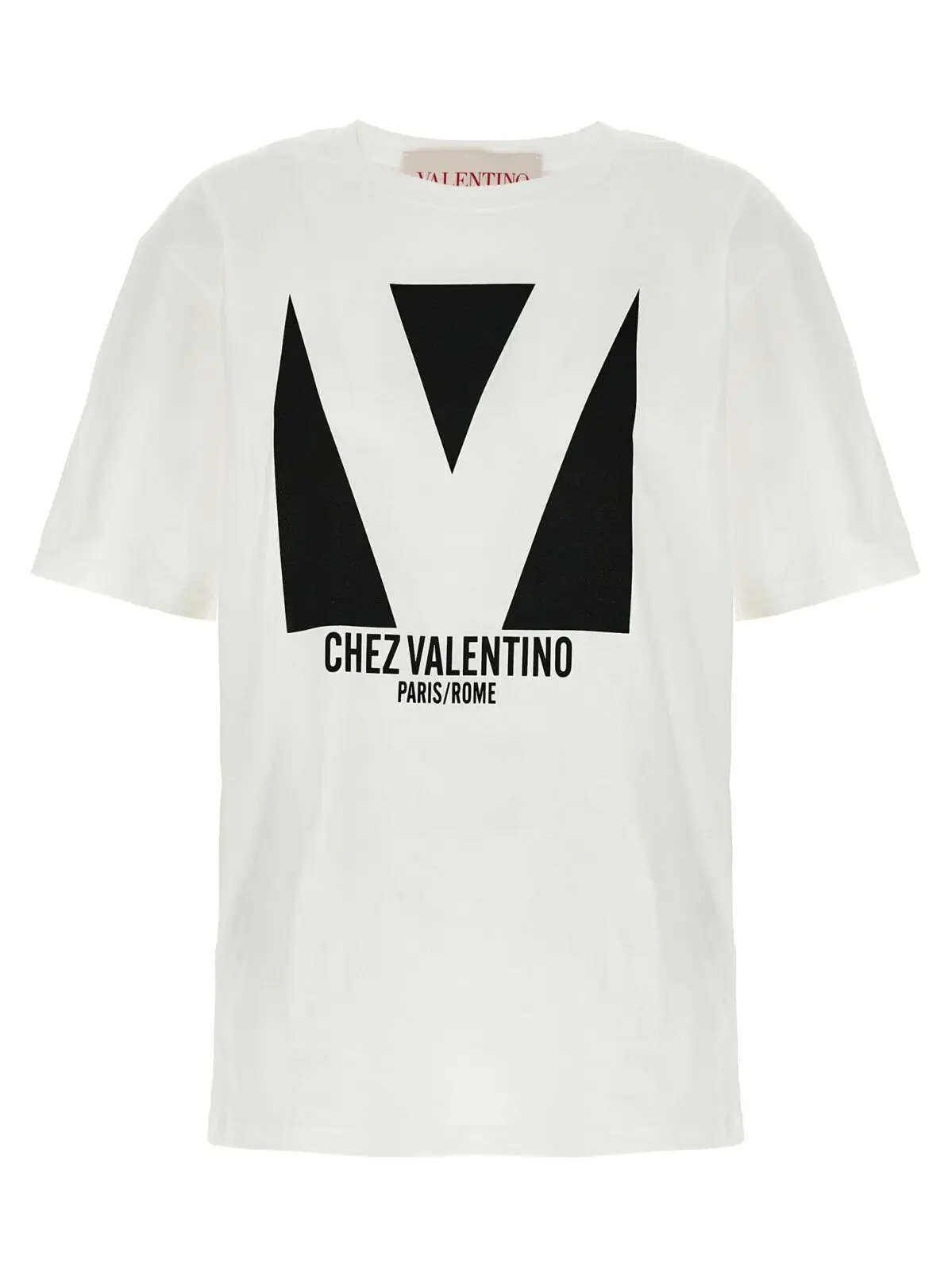 Футболка Valentino Garavani Chez Valentino Біла 1 Valentino Garavani 'Chez Valentino' T-shirt VALENTINO GARAVANI White