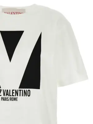 Valentino Garavani 'Chez Valentino' T-shirt Woman VALENTINO GARAVANI White
