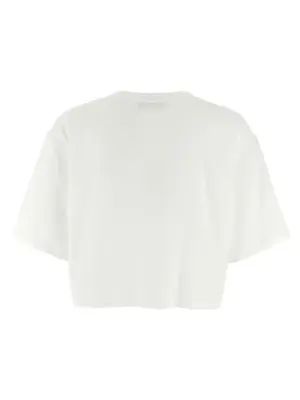Logo crop T-shirt BF1EE020BB02GAB BALMAIN White/Black