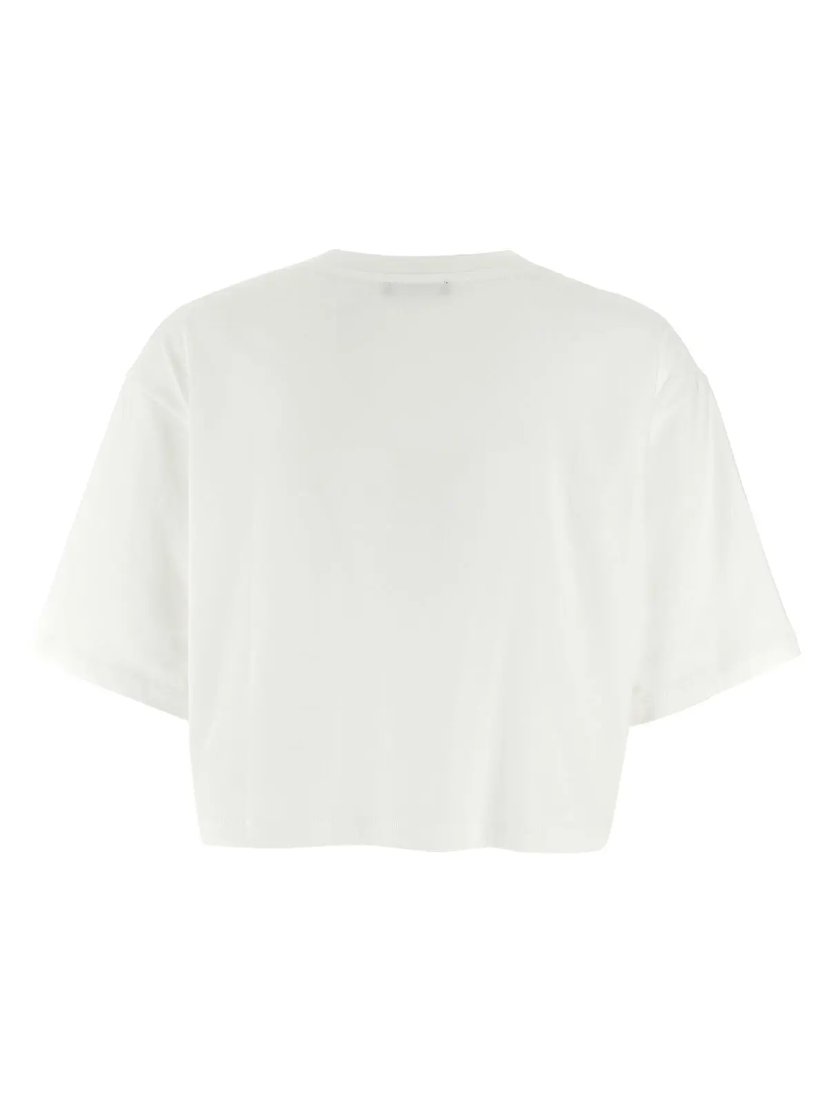 Футболка Balmain Logo crop Чорно-біла 2 Logo crop T-shirt BF1EE020BB02GAB BALMAIN White/Black