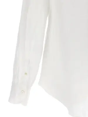 'Gaeta' shirt 100% linen FINAMORE White
