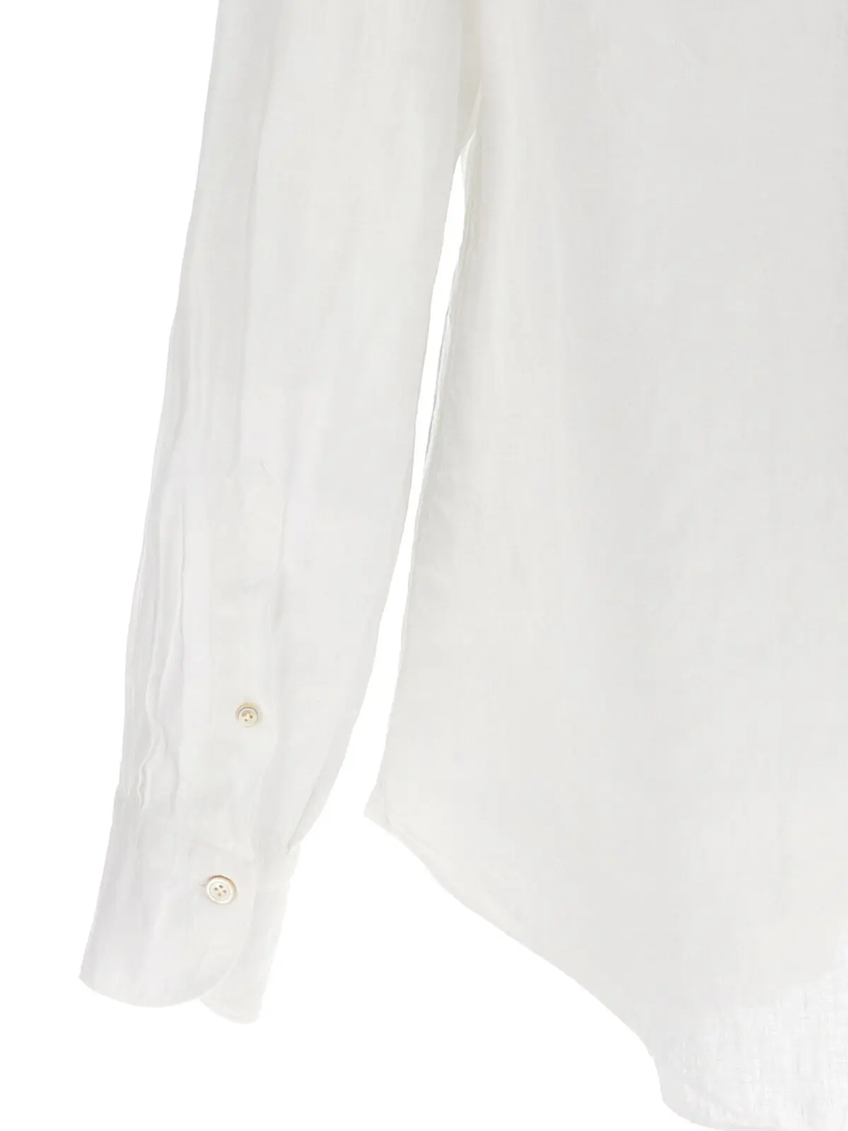 Сорочка Finamore Gaeta Біла 4 'Gaeta' shirt 100% linen FINAMORE White