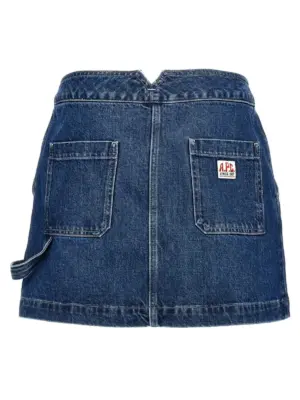 'Christie' mini skirt COHETF06435IAL A.P.C. Blue