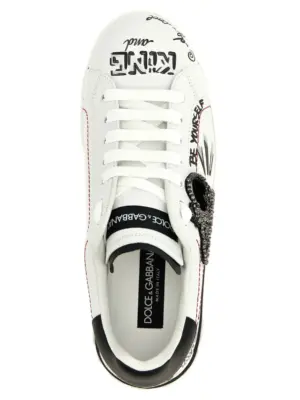'Portofino' sneakers Spring Summer 2025 DOLCE & GABBANA White/Black