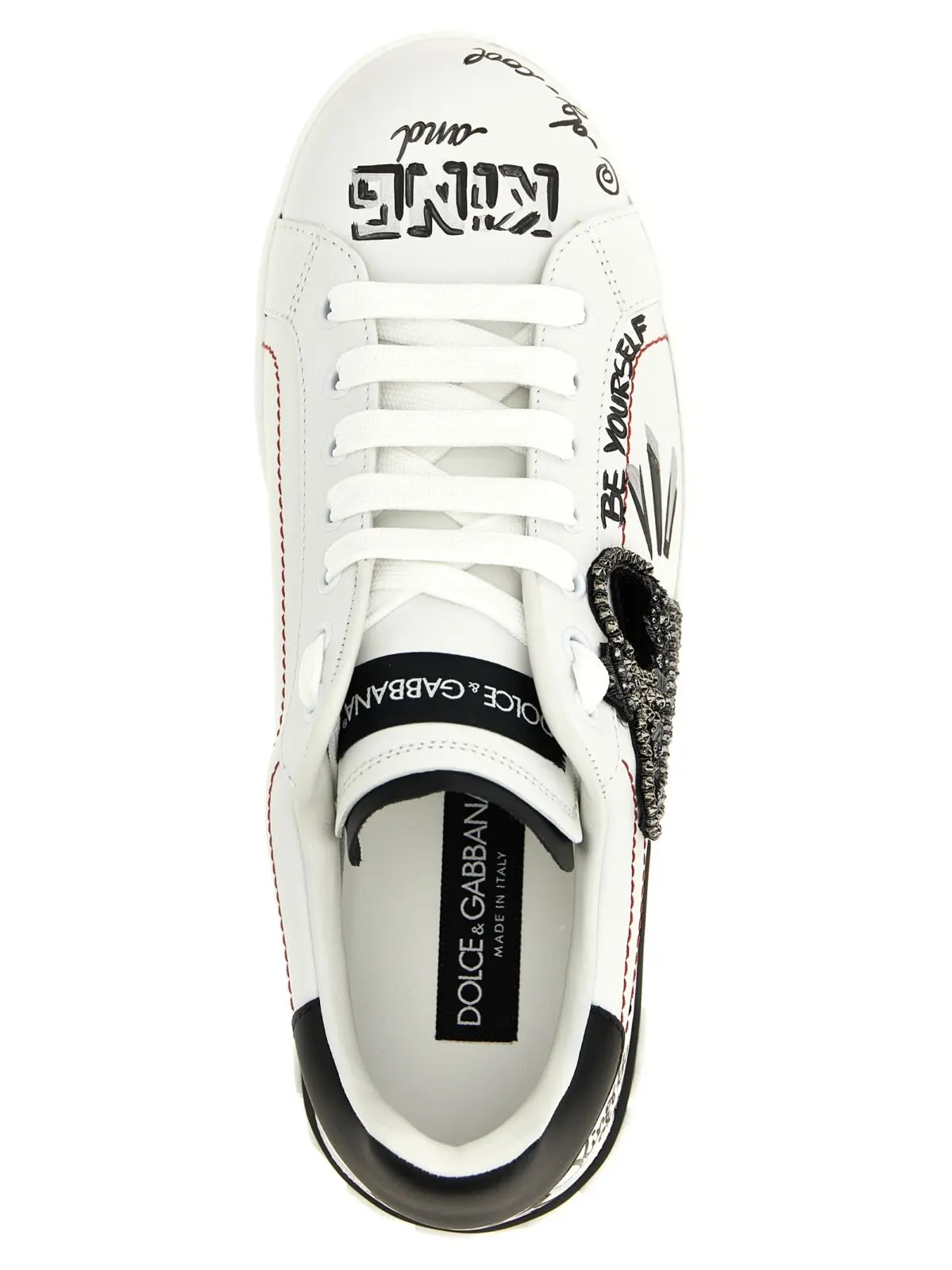 Кросівки Dolce Gabbana Portofino Чорно-білі 5 'Portofino' sneakers Spring Summer 2025 DOLCE & GABBANA White/Black