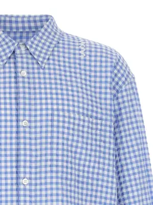 Vichy shirt Man MARNI Light Blue