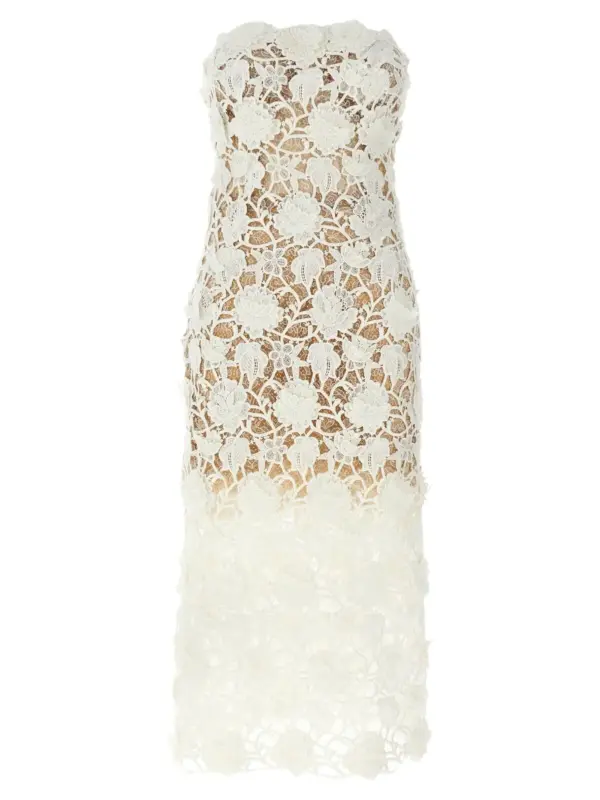 Macramé lace dress ERMANNO SCERVINO White