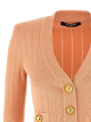 'Chiocciola' cardigan Woman BALMAIN Pink