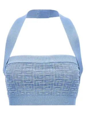 'PB' top BALMAIN Light Blue