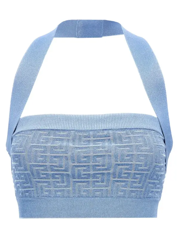 'PB' top BALMAIN Light Blue