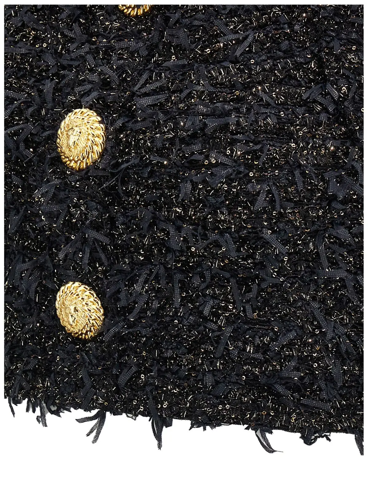Твідовий топ Balmain Lurex Чорний 4 Lurex tweed top 49% polyamide 30% vi 21% polyester BALMAIN Black