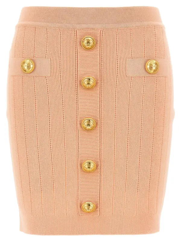 'Chiocciola' skirt BALMAIN Pink