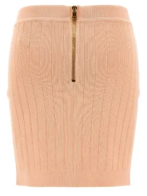 'Chiocciola' skirt EF1LB290KB070LB BALMAIN Pink