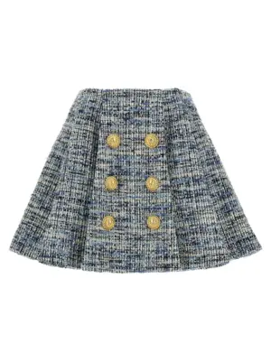 Tweed skirt BALMAIN Blue
