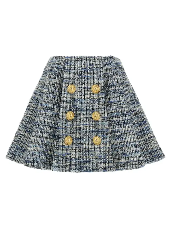 Tweed skirt BALMAIN Blue