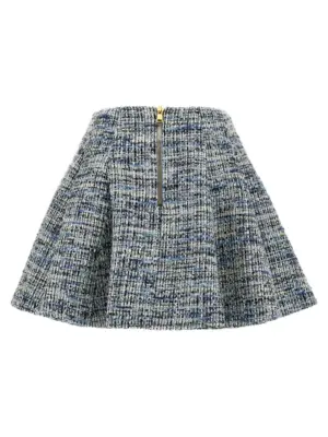 Tweed skirt EF1LBA53CF776FC BALMAIN Blue