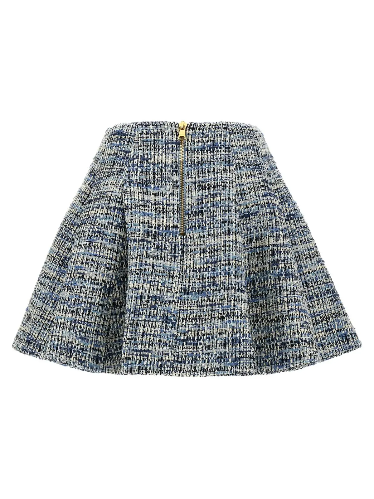 Твідова спідниця Balmain Синя 2 Tweed skirt EF1LBA53CF776FC BALMAIN Blue