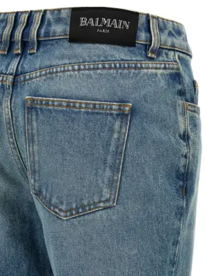 'Flare' jeans 100% cotton BALMAIN Blue