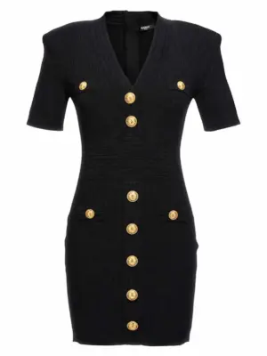 'Chiocciola' dress BALMAIN Black