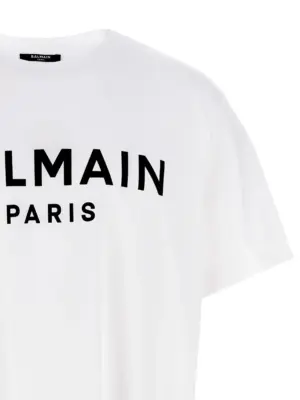 Logo T-shirt Man BALMAIN White/Black