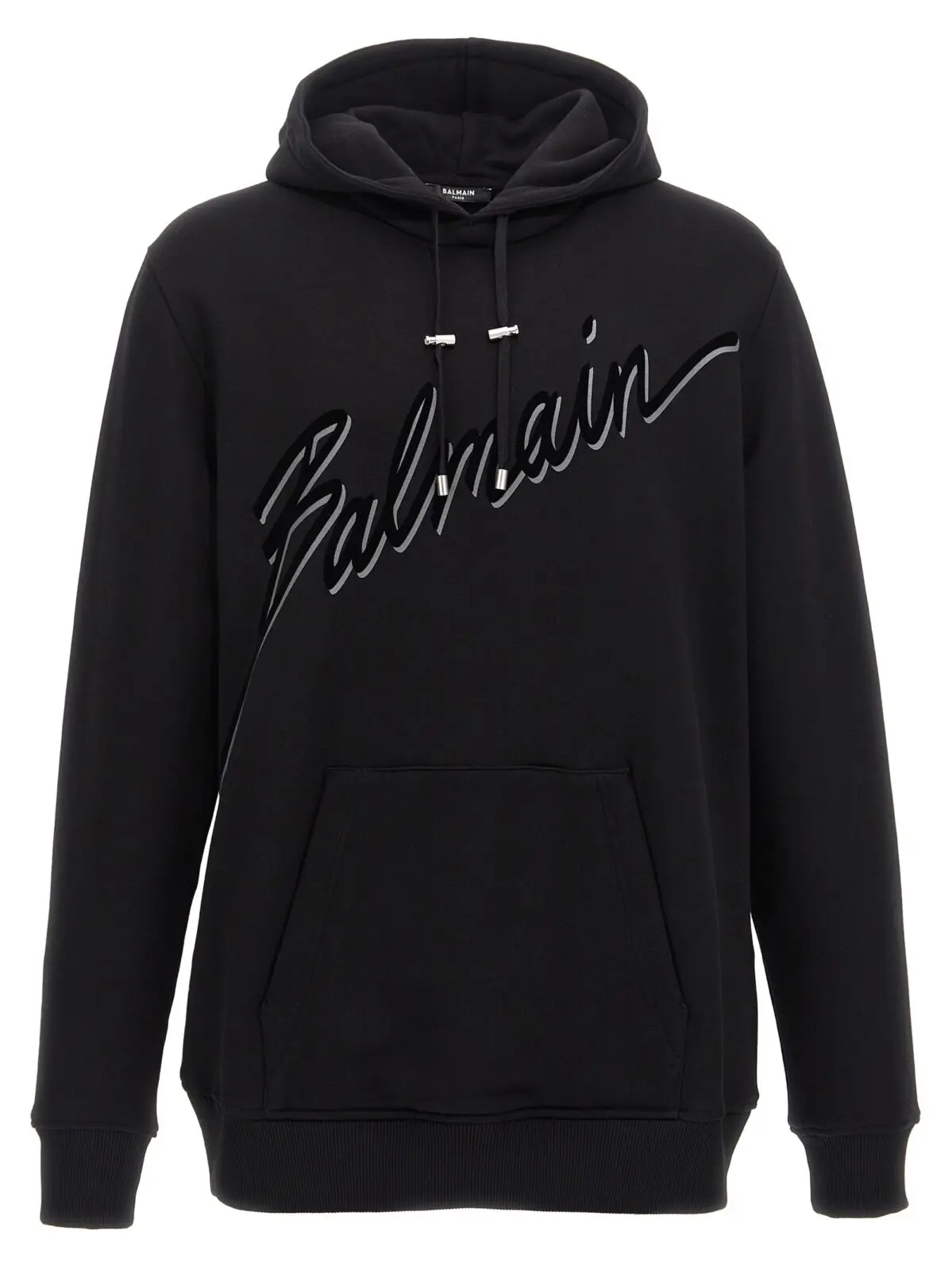 Худі Balmain Velvet logo Чорний 1 Velvet logo hoodie BALMAIN Black