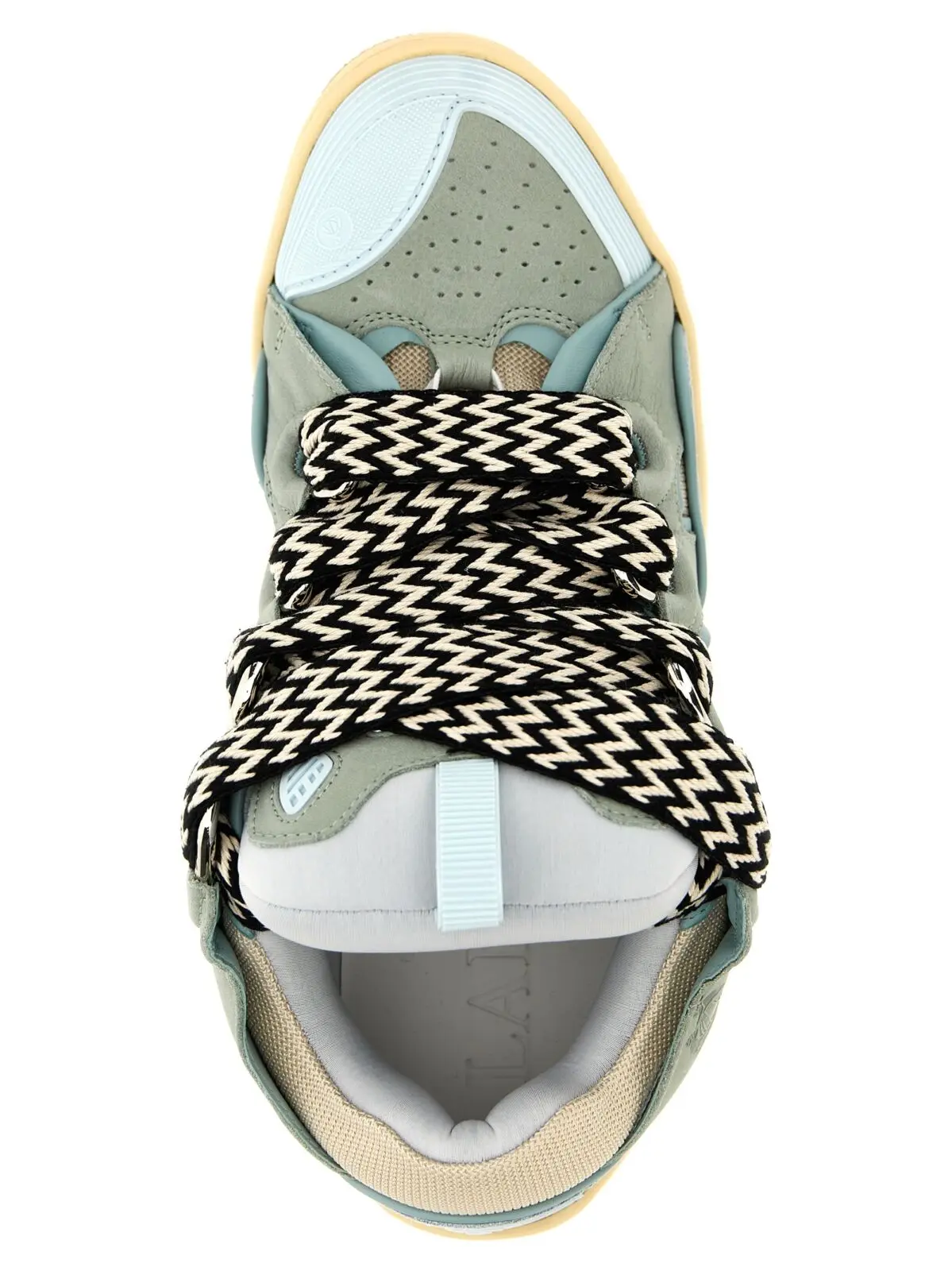 Кросівки Lanvin Curb Блакитні 4 'Curb' sneakers 76% calfskin leather 24% polyester LANVIN Light Blue