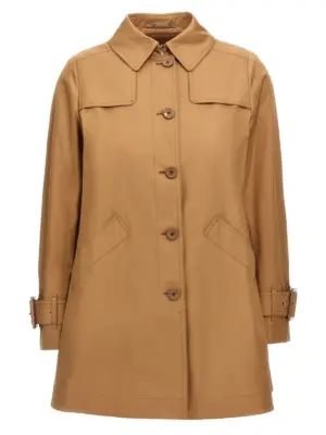 Short trench coat HERNO Brown