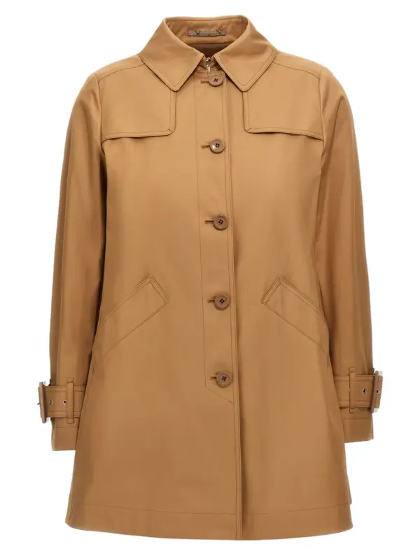 Short trench coat HERNO Brown