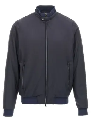 'Ecoage' bomber jacket HERNO Blue