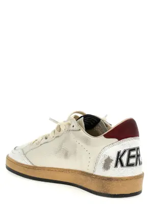 'Ball Star' sneakers 74% goat leather 26% cow leather GOLDEN GOOSE Red