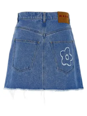 Patch skirt GOJD0457Q2USCX34PCB44 MARNI Light Blue