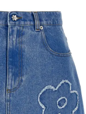 Patch skirt Woman MARNI Light Blue