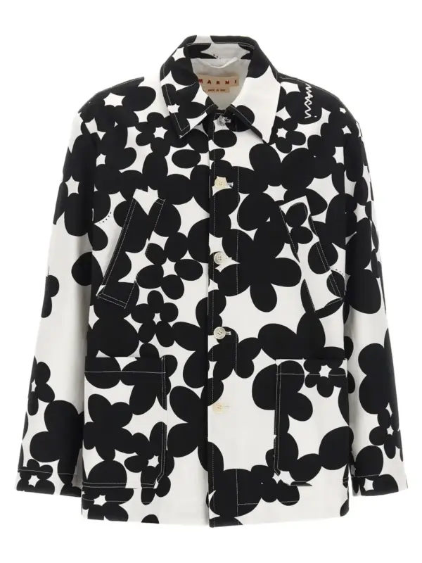 'Dillies' jacket MARNI White/Black