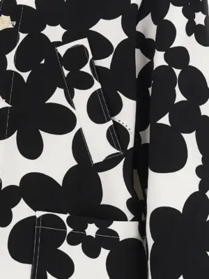 'Dillies' jacket 100% cotton MARNI White/Black