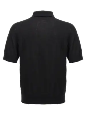Knitted polo shirt GXZ02ZJBSK3N0000 DOLCE & GABBANA Black