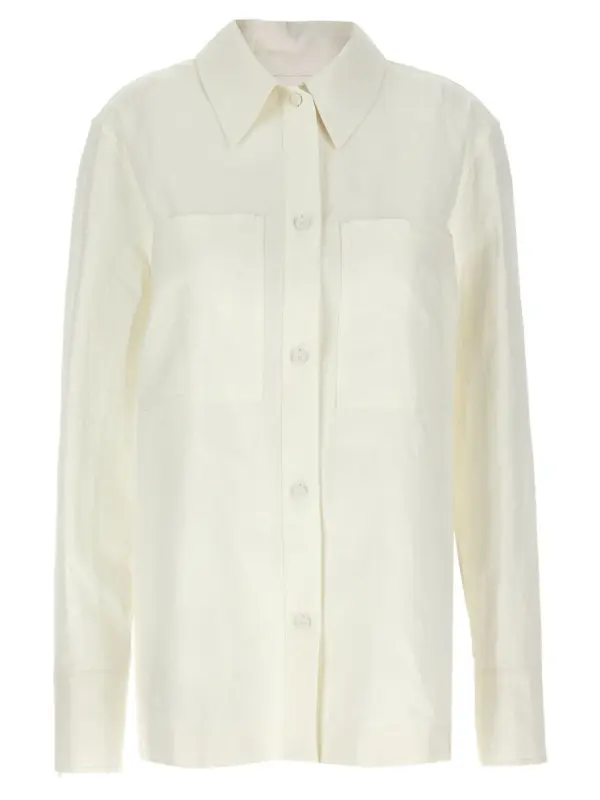Linen shirt JIL SANDER White