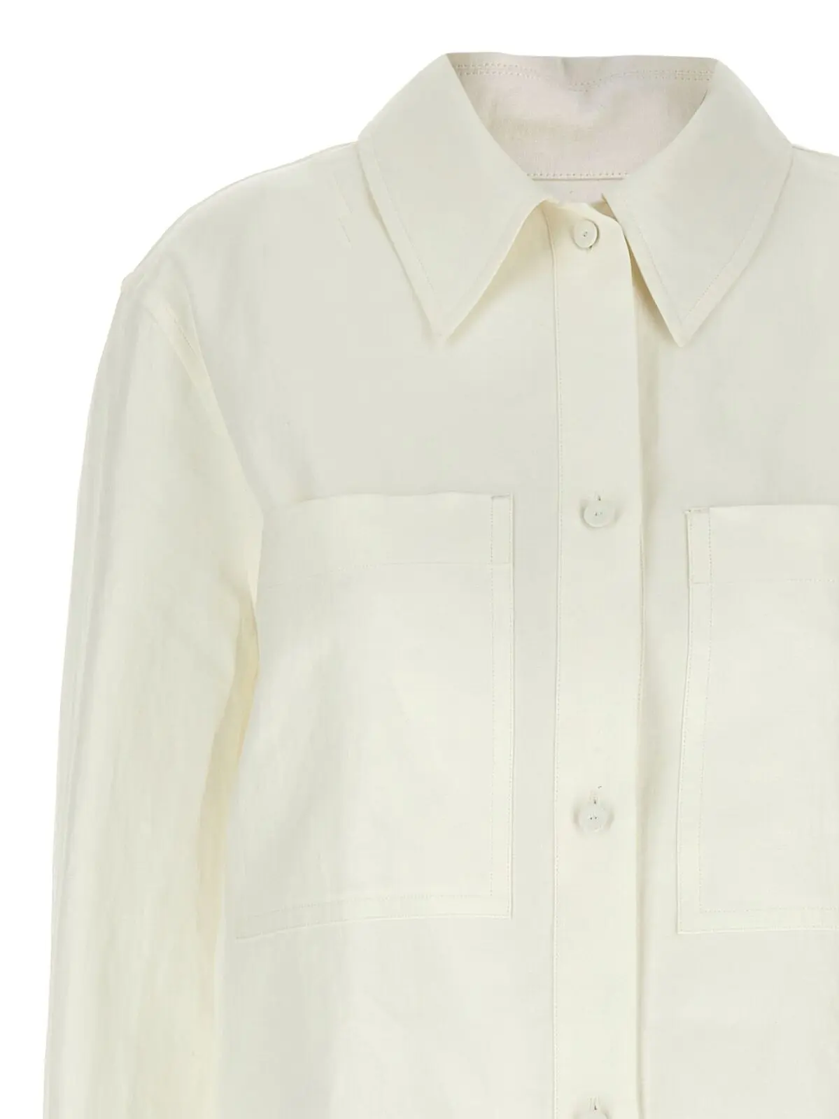 Сорочка Jil Sander Linen Біла 3 Linen shirt Woman JIL SANDER White