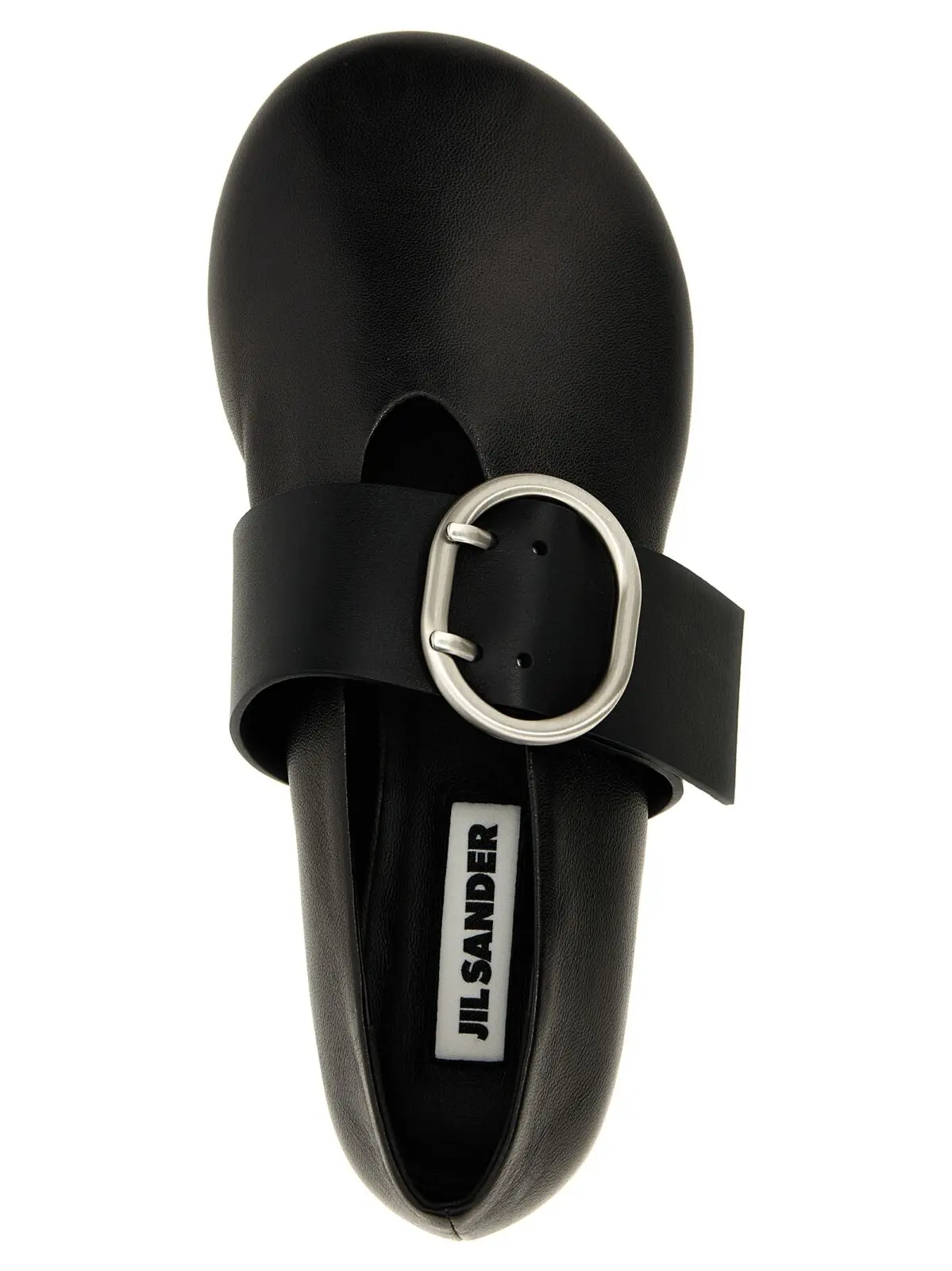 Балетки Jil Sander Buckle Чорні 4 Buckle ballet flats 100% lamb leather (Ovis aries) JIL SANDER Black