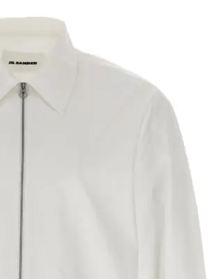 Zip shirt Man JIL SANDER White