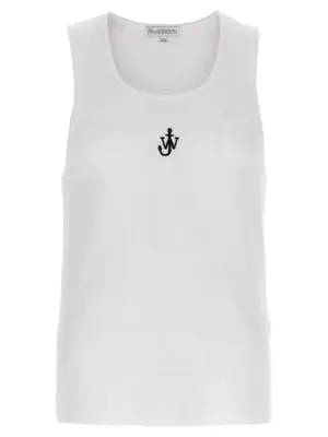 'Anchor Embroidery' top J.W.ANDERSON White/Black