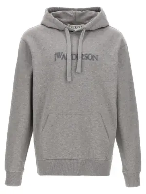 Embroidery hoodie J.W.ANDERSON Gray