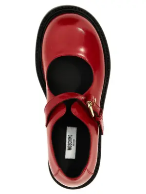 Mary Jane 'Olivia' 100% calfskin leather (Bos Taurus) MOSCHINO Red