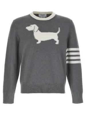 '4-Bar Hector' sweater THOM BROWNE Gray