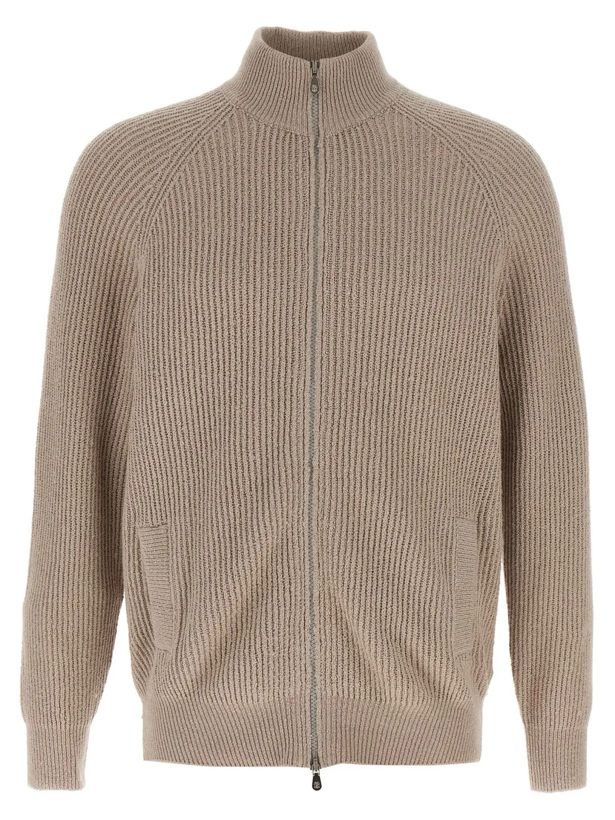 Кардиган Brunello Cucinelli Zip Бежевий 1 Zip cardigan BRUNELLO CUCINELLI Beige
