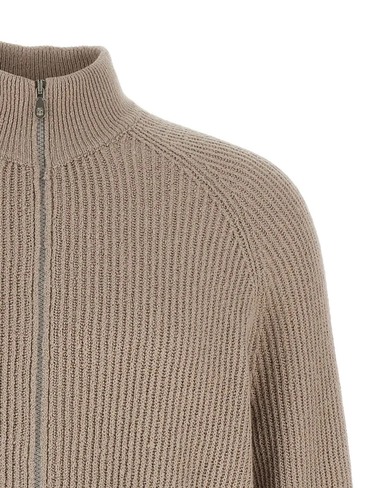 Кардиган Brunello Cucinelli Zip Бежевий 3 Zip cardigan Man BRUNELLO CUCINELLI Beige