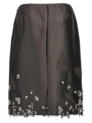 Jewel skirt P181YRSOOO16L8F0031 PRADA Gray