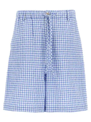 Vichy Bermuda Shorts MARNI Light Blue